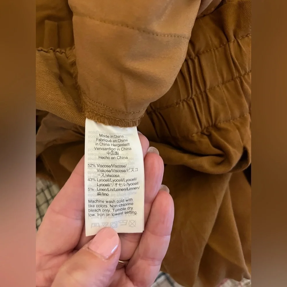 J. Crew Gold Brown Paperbag Waist Pants Sz 6